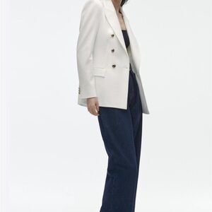 Zara White Blazer